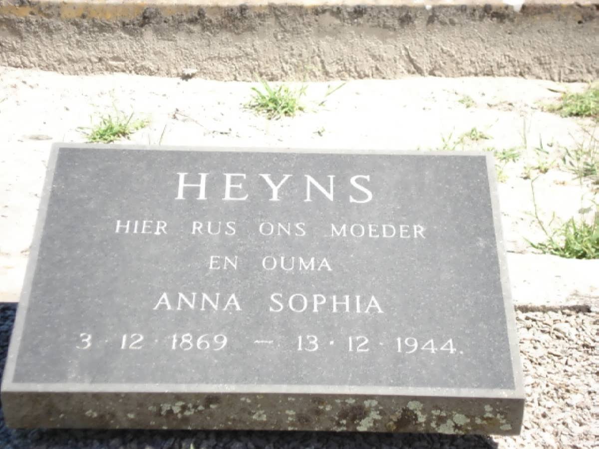 HEYNS Anna Sophia 1869-1944