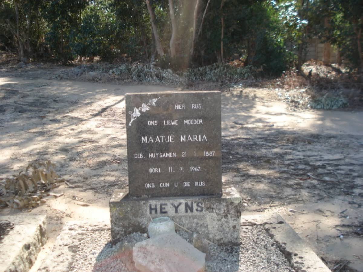 HEYNS Maatje Maria nee HUYSAMEN 1887-1967