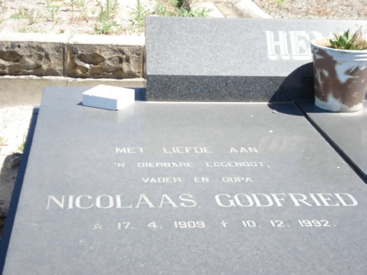 HEYNS Nicolaas Godfried 1909-1992