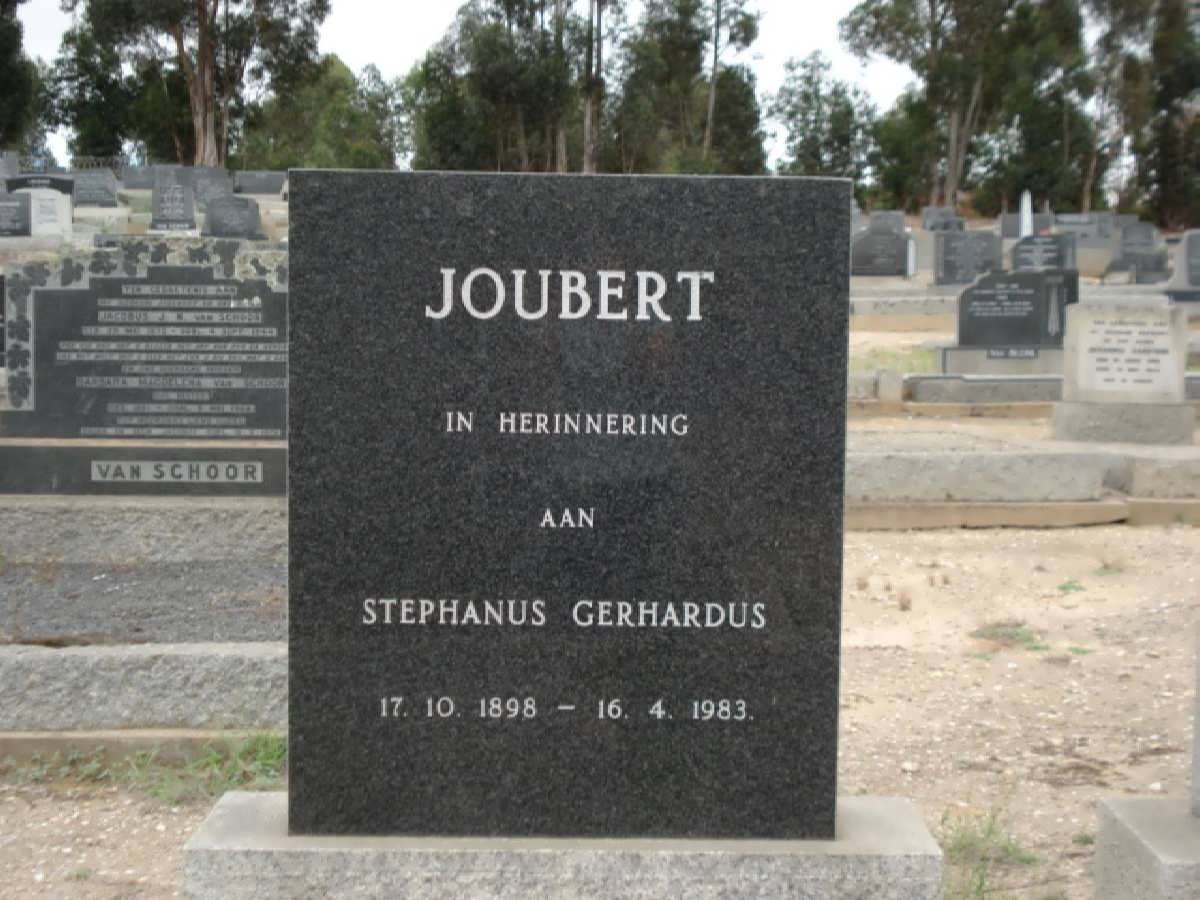 JOUBERT Stephanus Gerhardus 1898-1983
