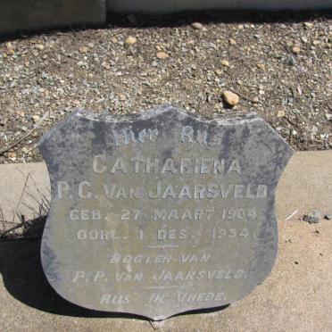 JAARSVELD Cathariena P.C., van 1904-1934