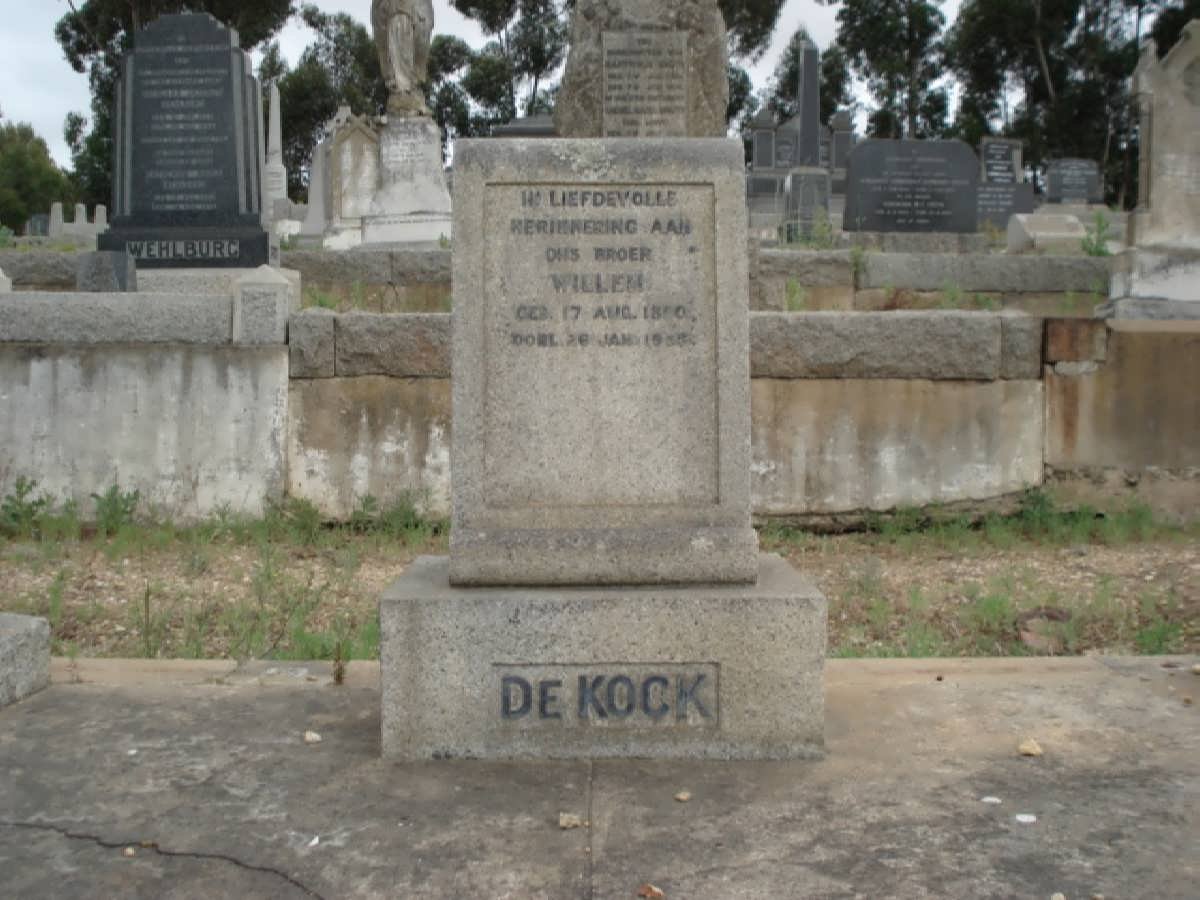 KOCK Willem, de 18??-19??