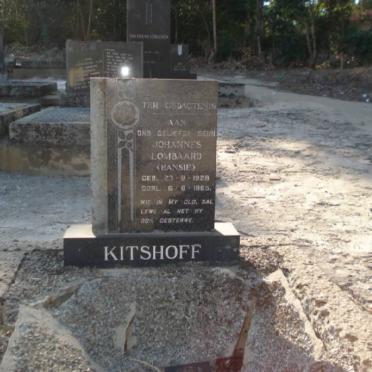 KITSHOFF Johannes Lombard 1928-1965