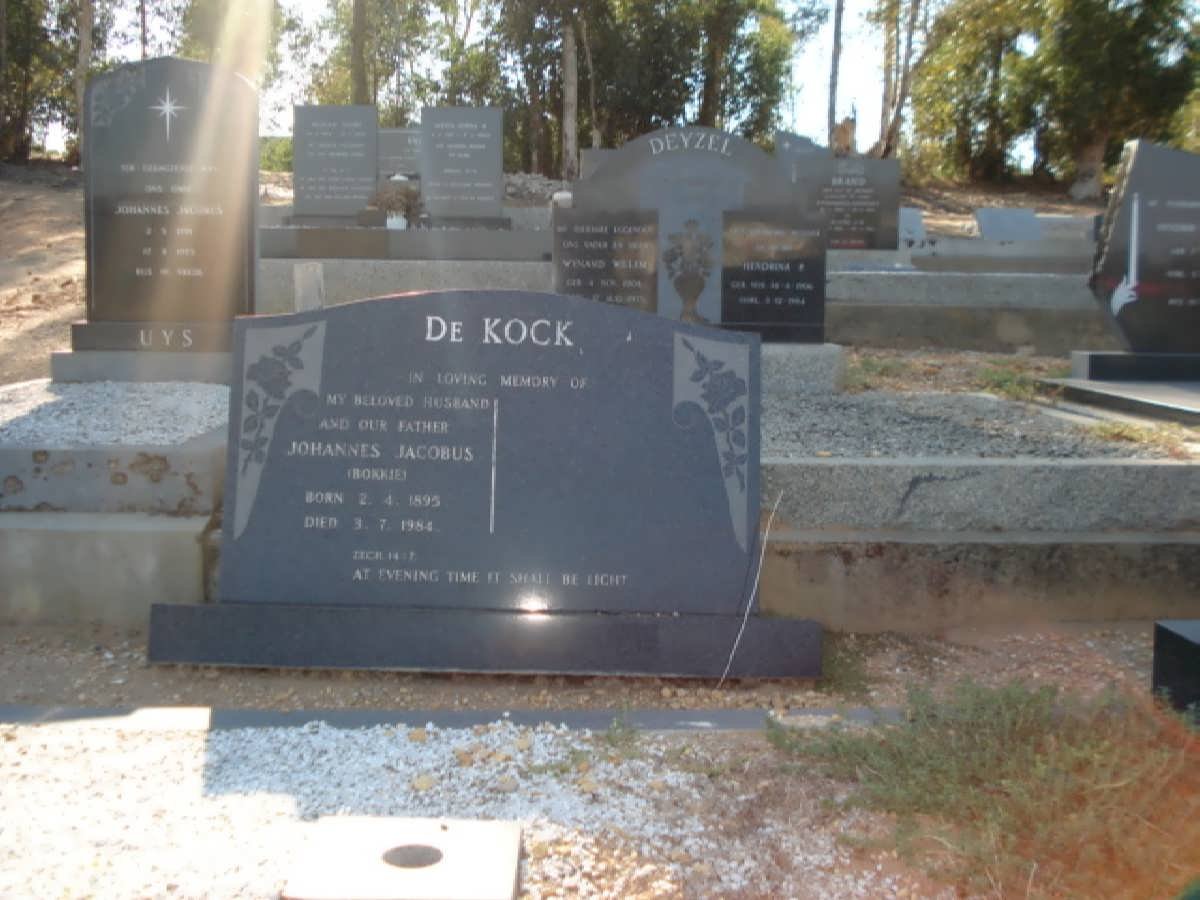 KOCK Johannes Jacobus, de 1895-1984