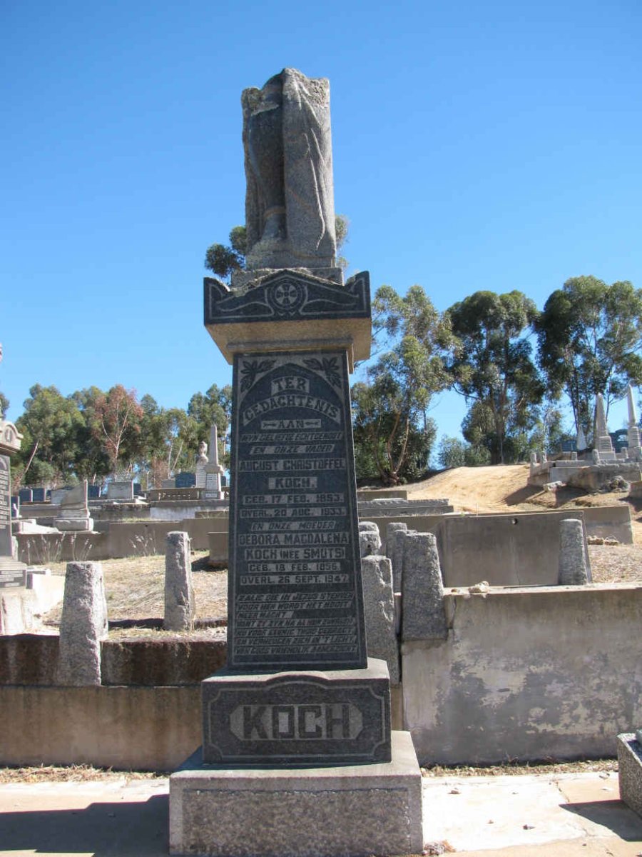 KOCH August Christoffel 1853-1933 &amp; Debora Magdalena SMUTS 1856-1947