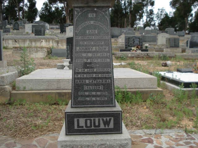 LOUW Johny 1873-1931 &amp; Anna Catharina BASSON 1873-197?