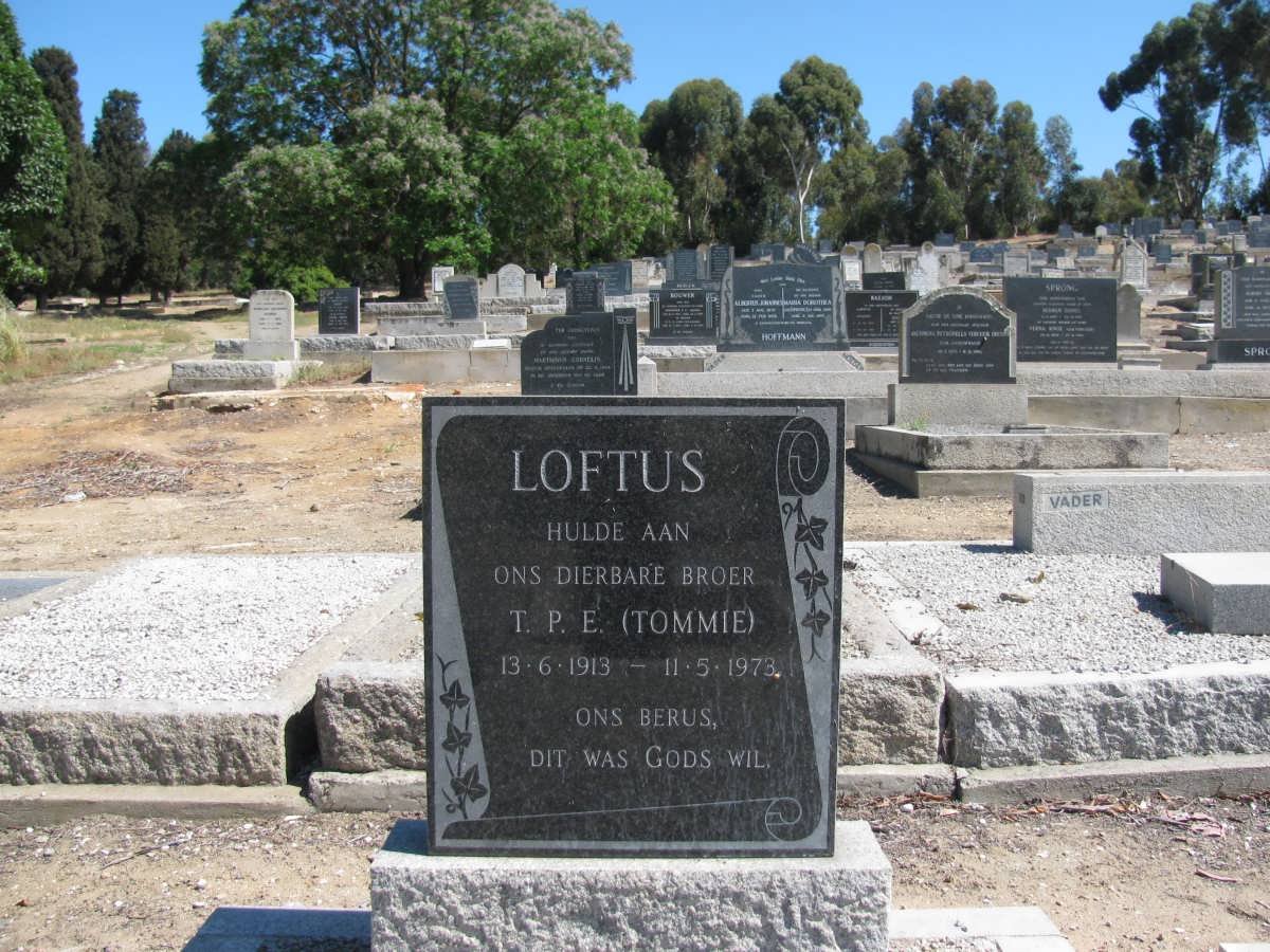 LOFTUS T.P.E. 1913-1973