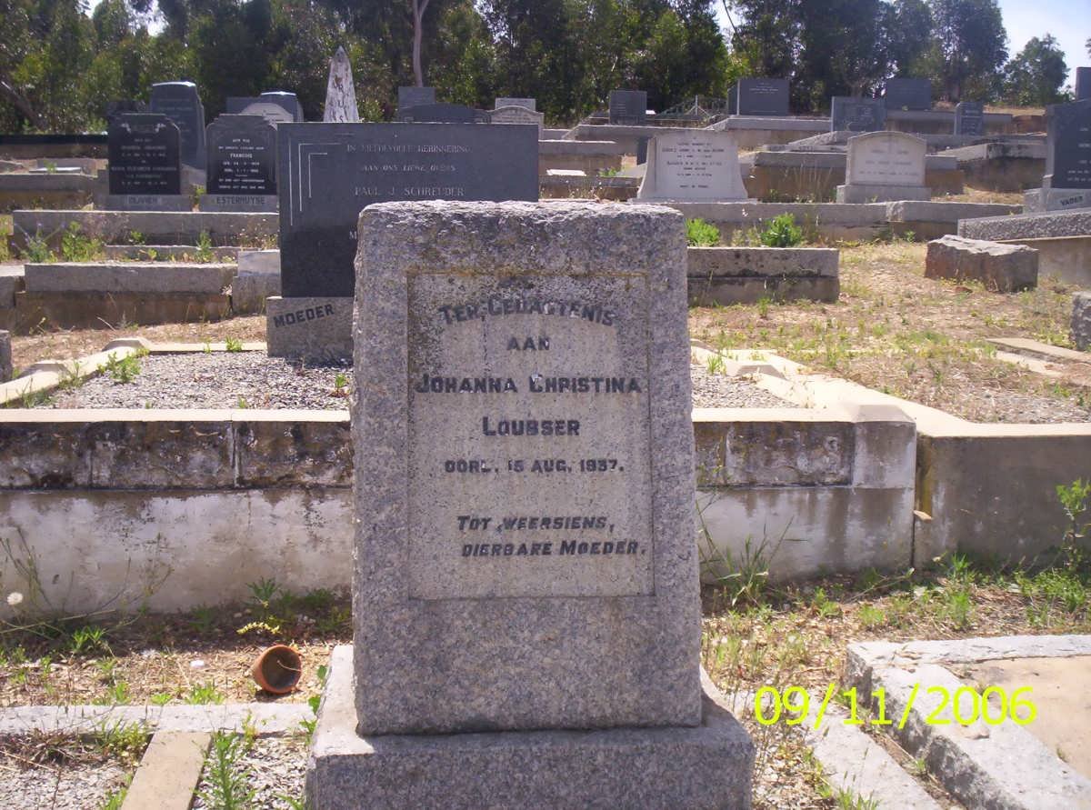 LOUBSER Johanna Christina -1937
