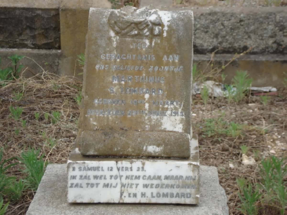 LOMBARD Marthinus S. -1917