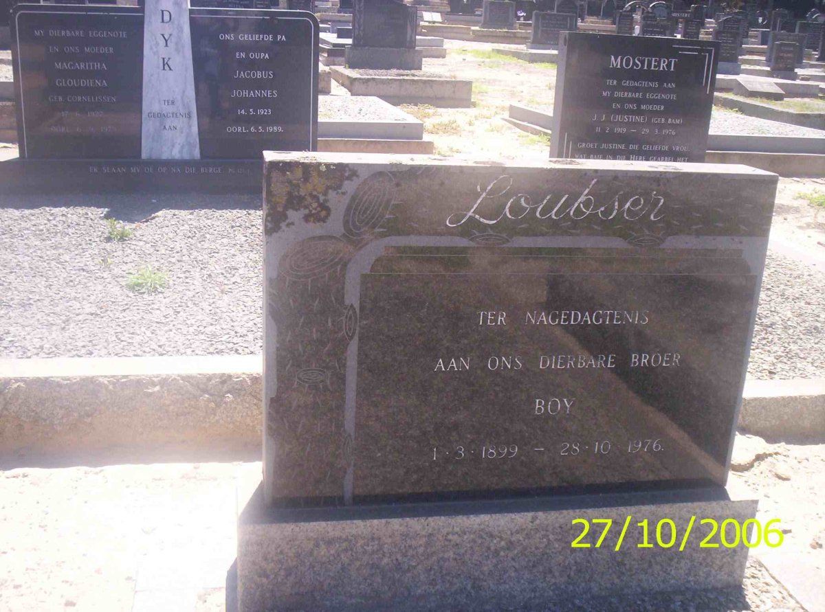 LOUBSER Boy 1899-1976