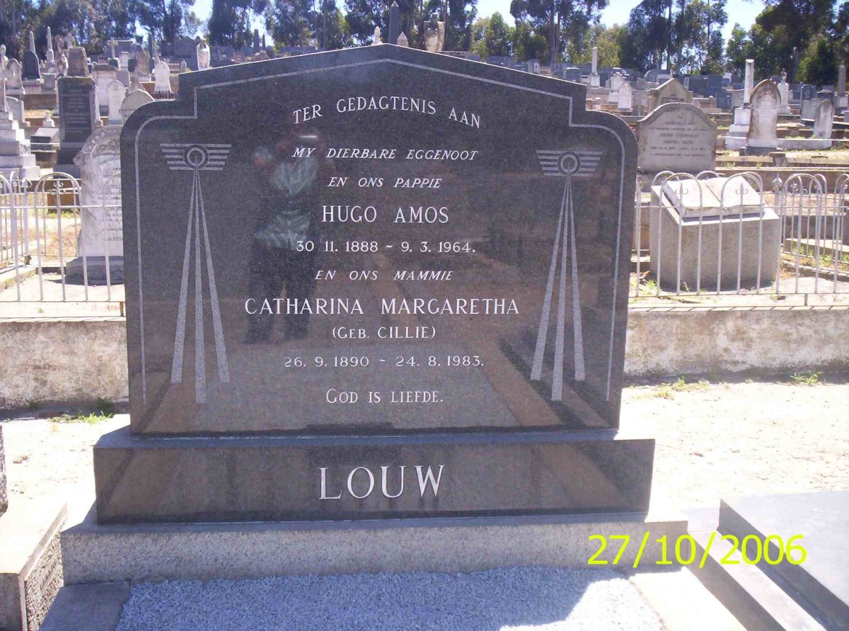 LOUW Hugo Amos 1888-1964 &amp; Catharina Margaretha CILLIE 1890-1983