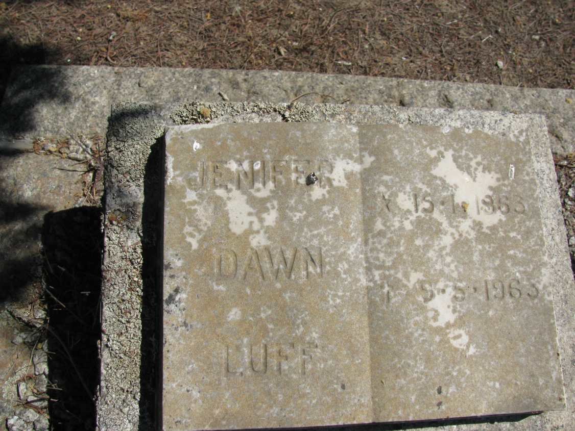 LUFF Jenifer Dawn 1963-1963