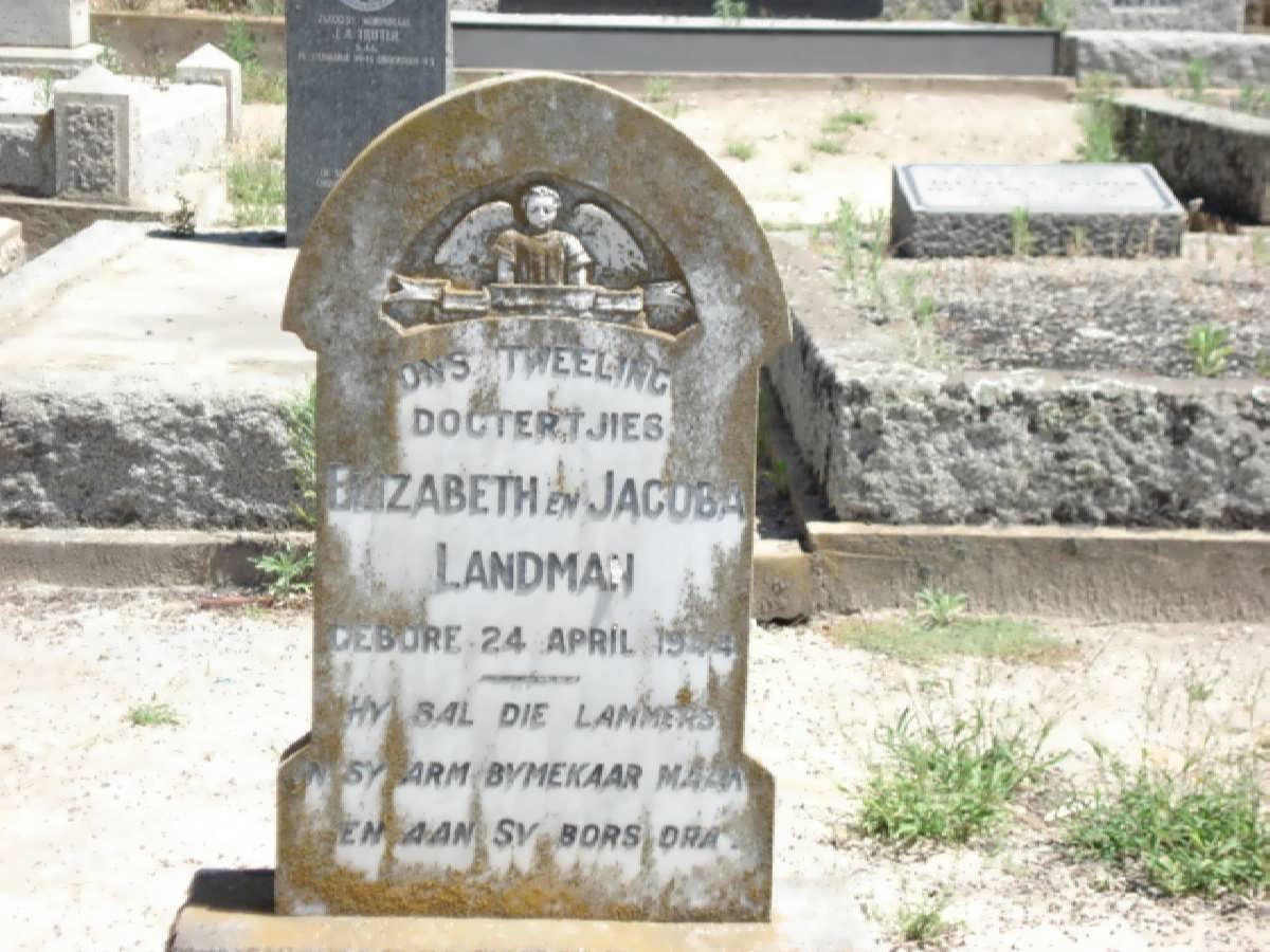 LANDMAN Elizabeth 1944- &amp; Jacoba 1944-