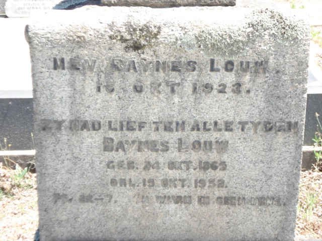 LOUW Baynes 1865-19?2
