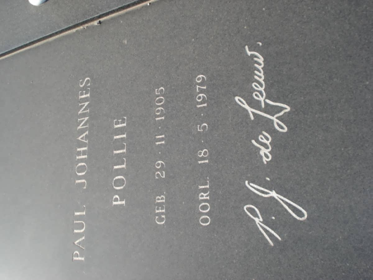 LEEUW Paul Johannes, de 1905-1979