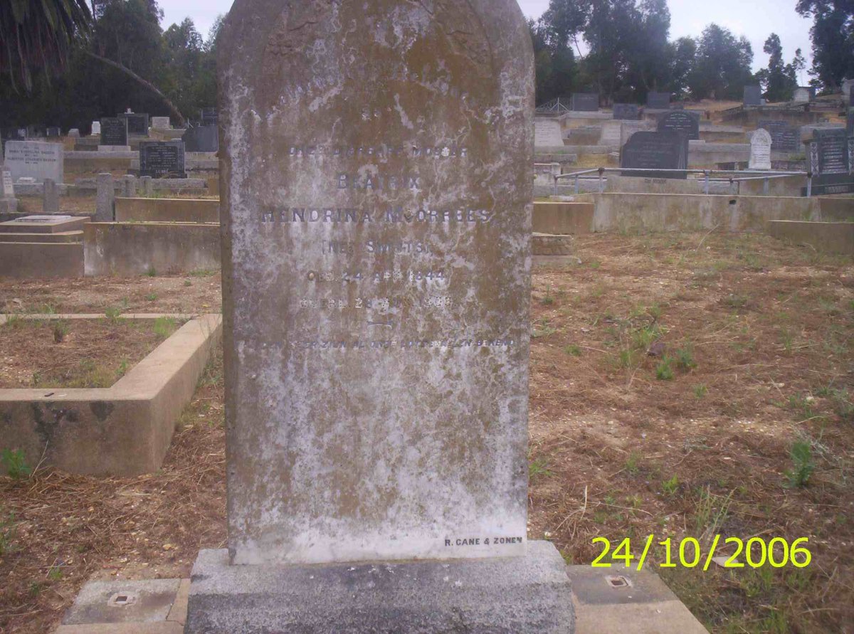 MOORREES Beatrix Hendrina nee SMUTS 1844-