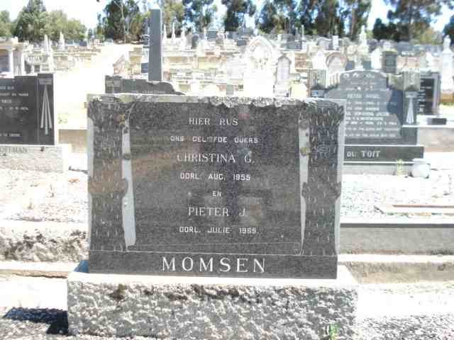 MOMSEN Pieter J. -1969 &amp; Christina G. -1956