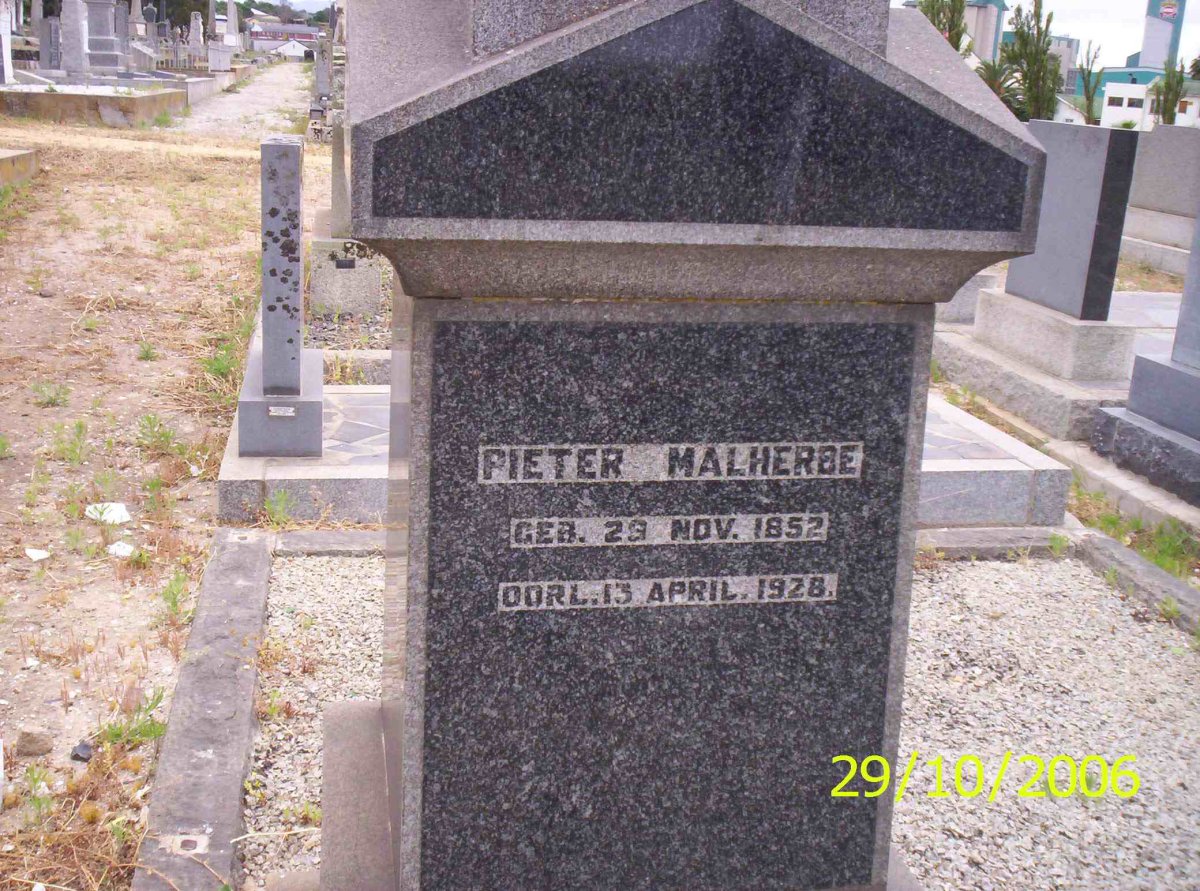 MALHERBE Pieter 1852-1928