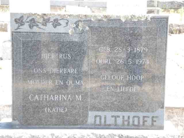 OLTHOFF Catharina M. 1879-1974