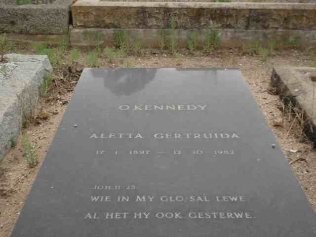 O'KENNEDY Aletta Gertruida 1897-1982