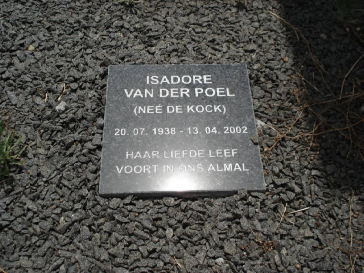 POEL Isadora, van der nee DE KOCK 1838-2002