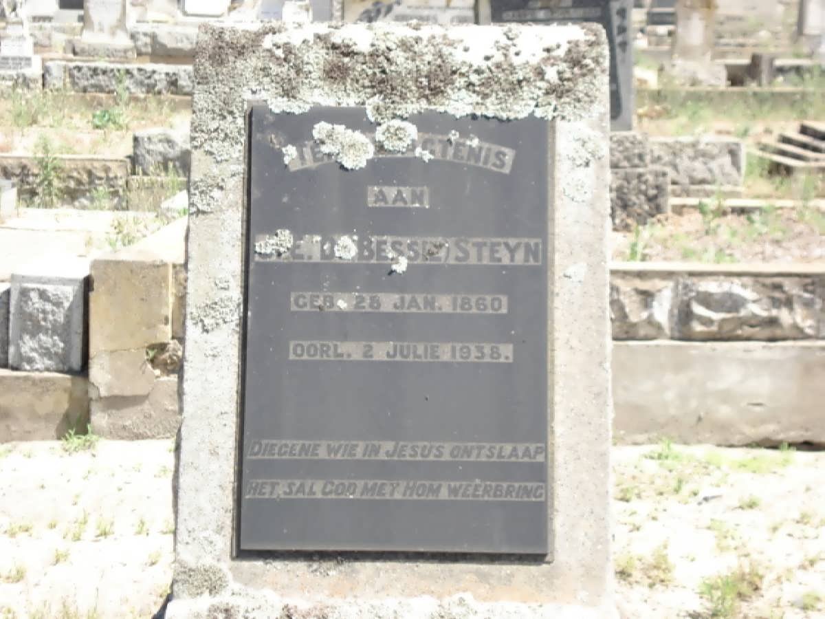 STEYN J.E.D. 1860-1938