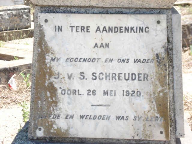 SCHREUDER J.V.S. -1920