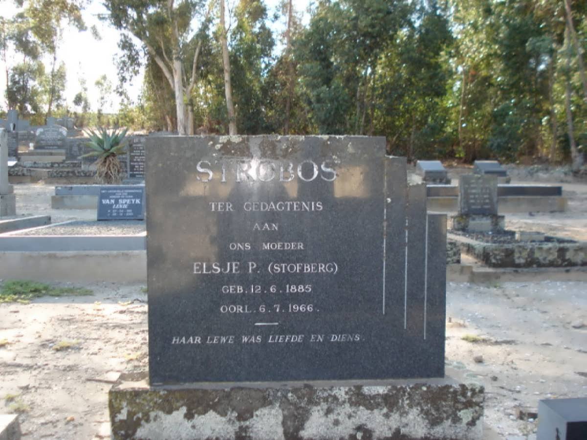 STROBOS Elsje P. nee STOFBERG 1885-1966