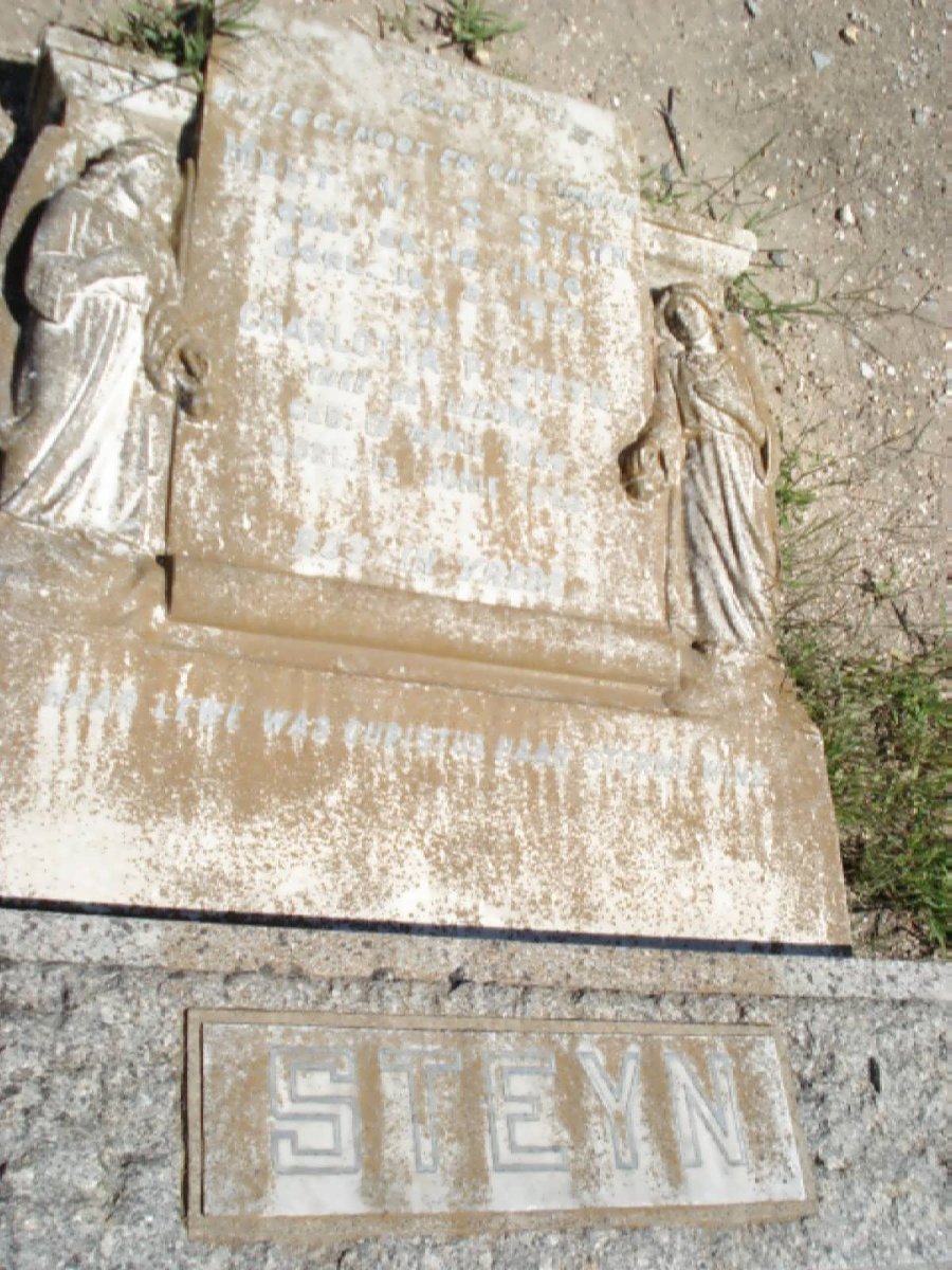 STEYN Melt V.S. 1864-1937 &amp; Charlotta P. DE LEEUW  1866-1946