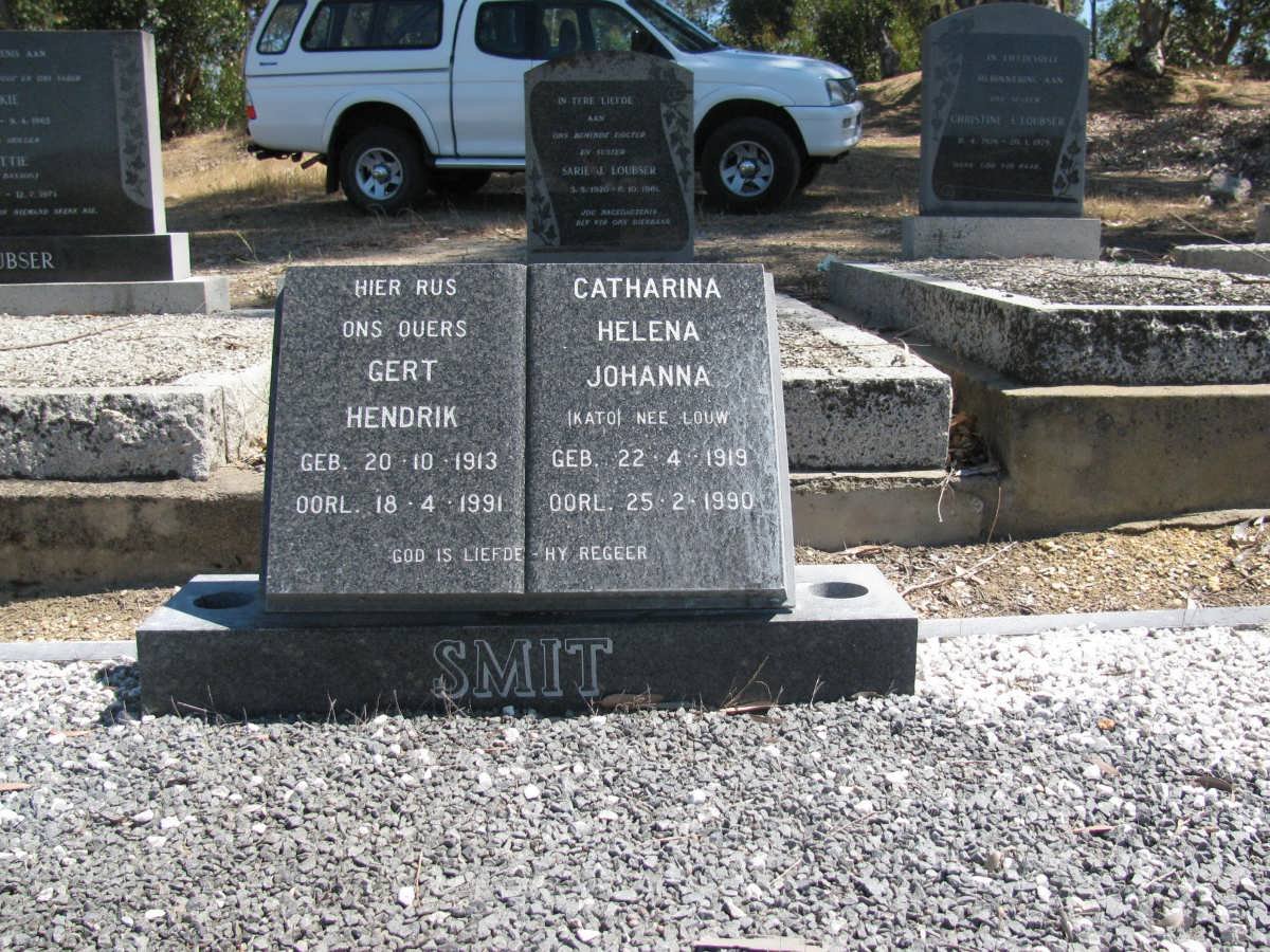 SMIT Gert Hendrik 1913-1991 &amp; Catharina Helena Johanna LOUW 1919-1990