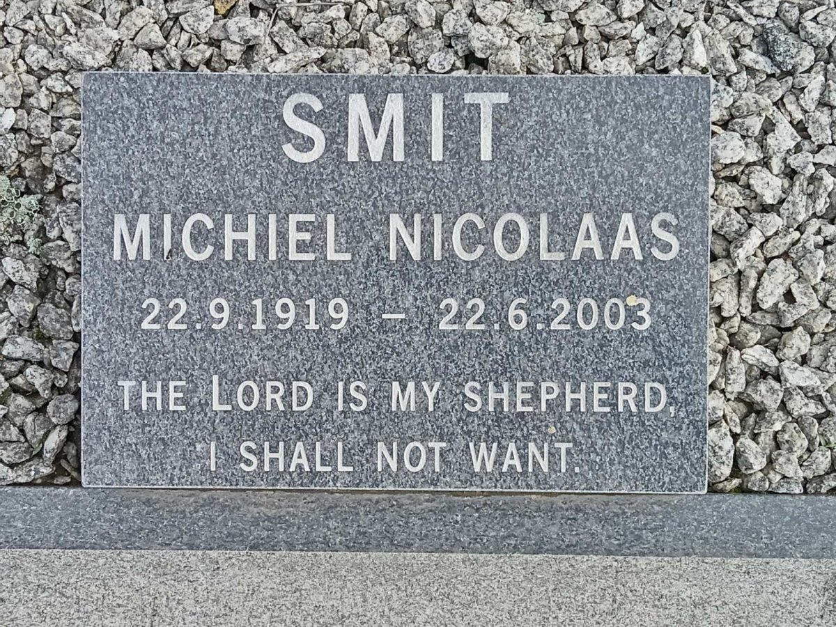 SMIT Michiel Nicolaas 1919-2003