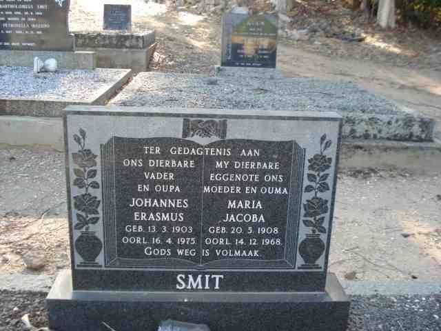 SMIT Johannes Erasmus 1903-1975 &amp; Maria Jacoba 1908-1968
