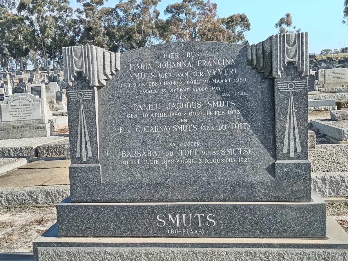 SMUTS :: VAN DER VYVER :: DU TOIT