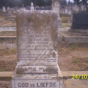 SMUTS Marthinus 1849-1928 &amp; Hester Anna JORDAAN 1868-1948