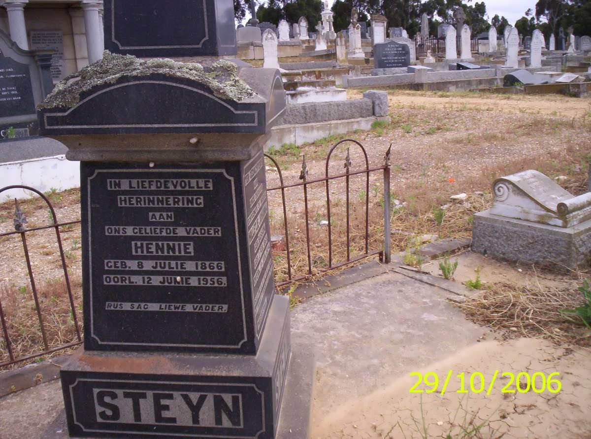 STEYN Hennie 1866-1956