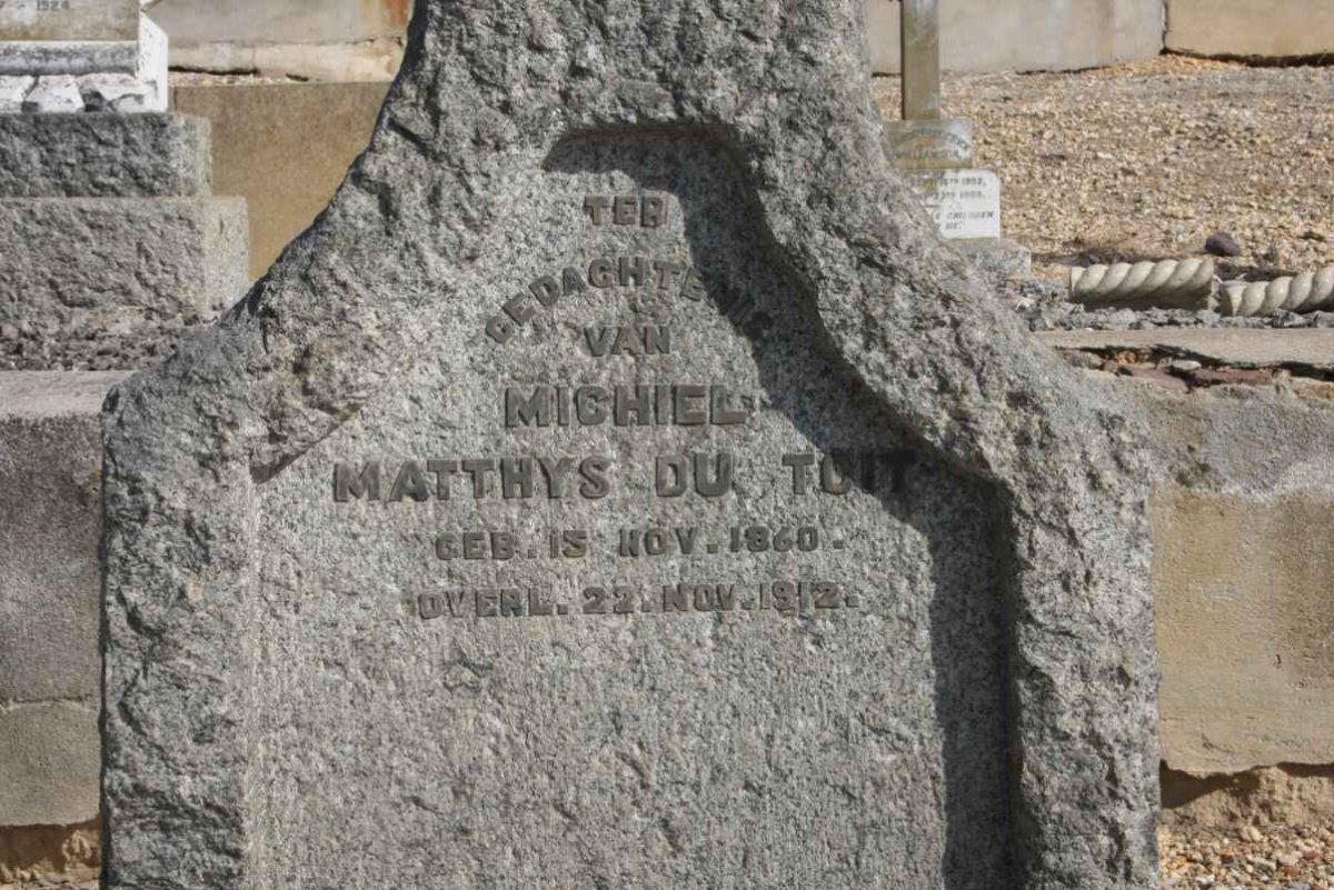 TOIT Michiel Matthys, du 1860-1912
