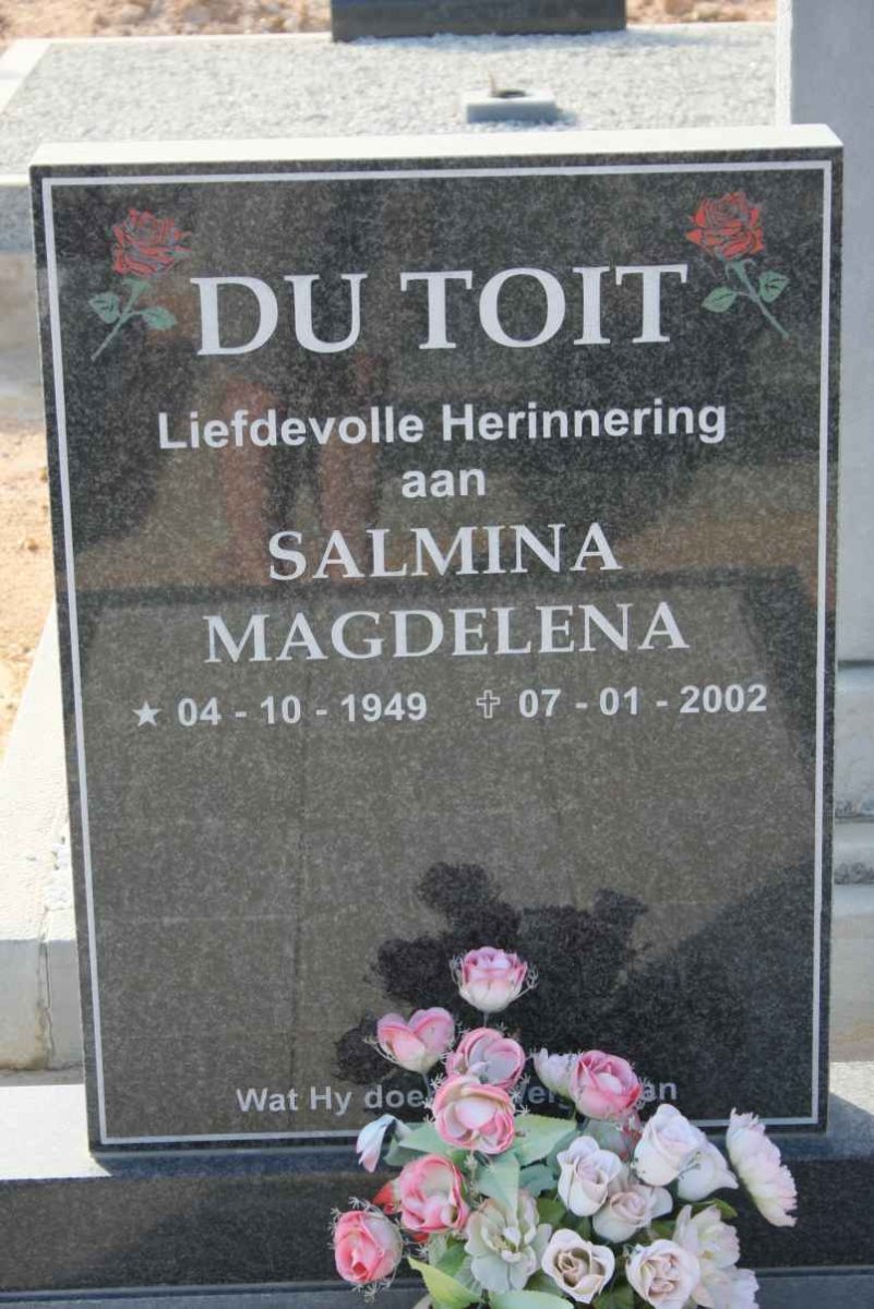 TOIT Salmina Magdelena, du 1949-2002