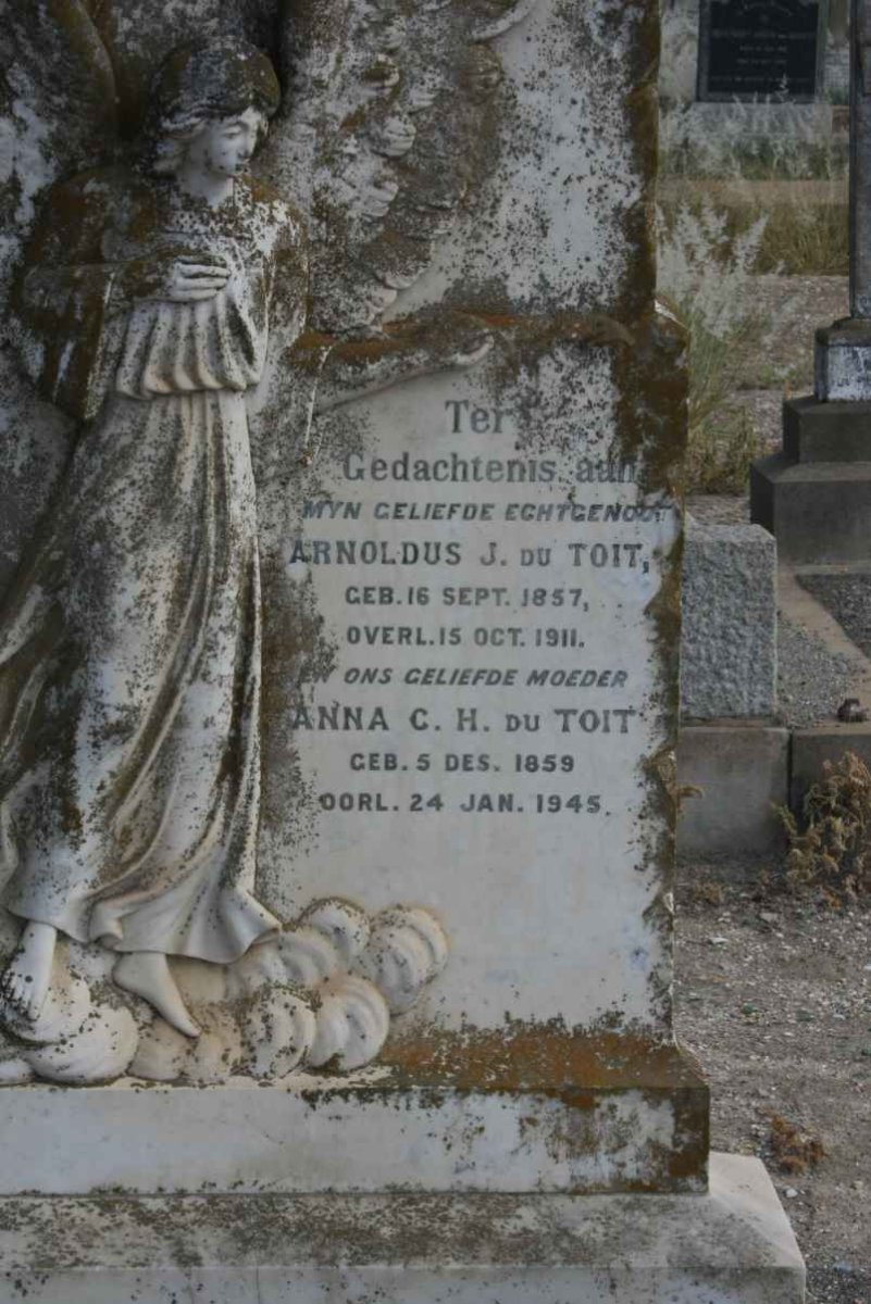 TOIT Arnoldus J., du 1857-1911 &amp; Anna C.H. 1859-1945
