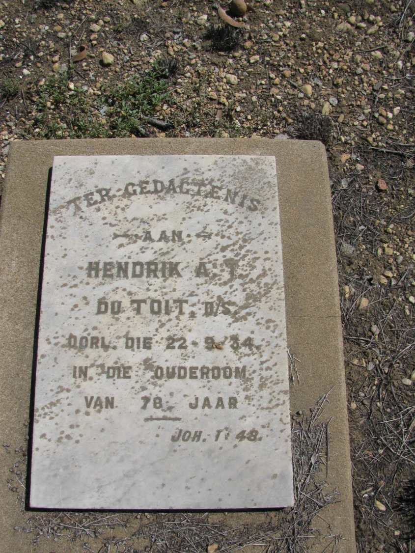 TOIT Hendrik A.T., du -1934