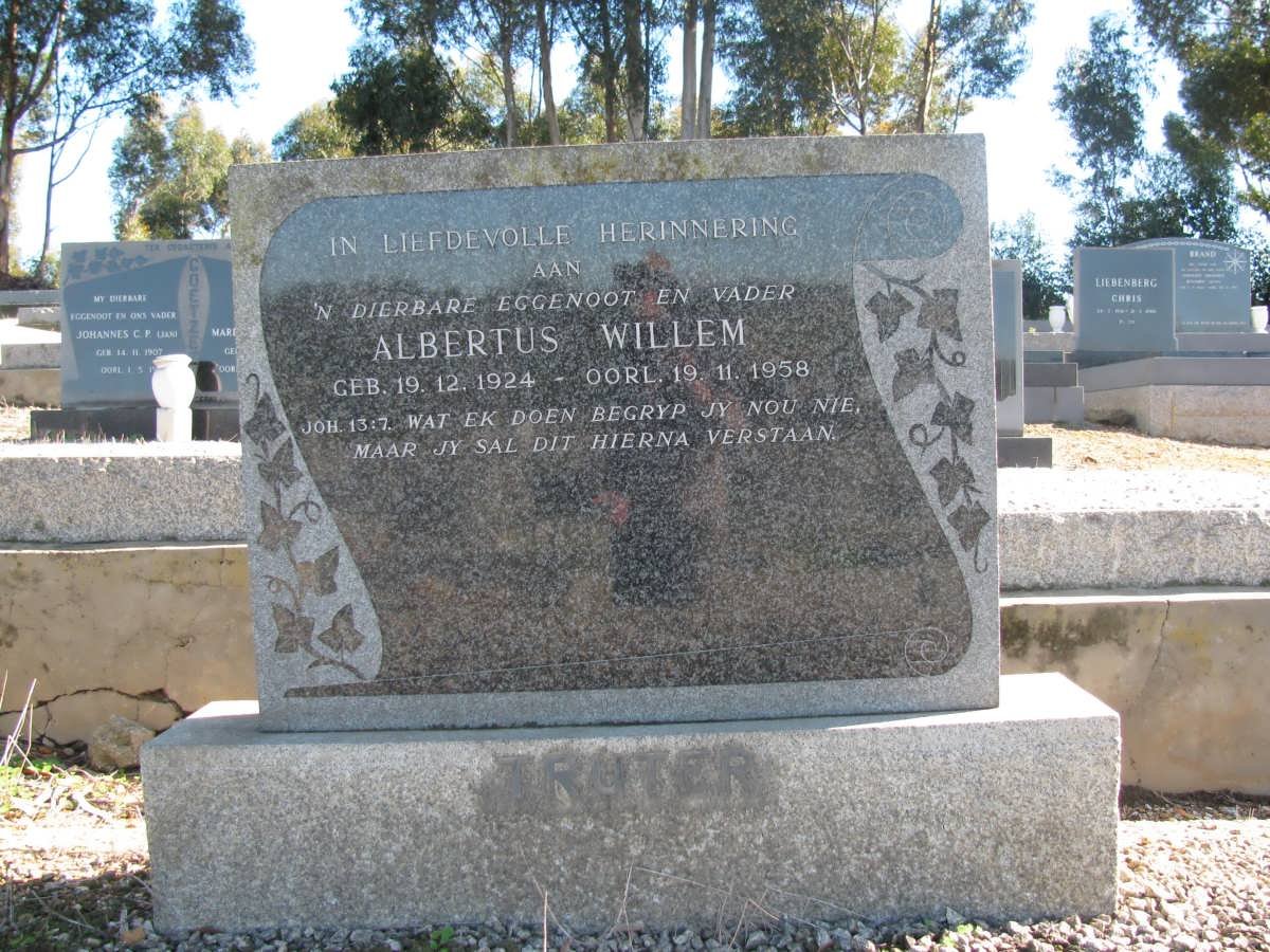TRUTER Albertus Willem 1924-1958