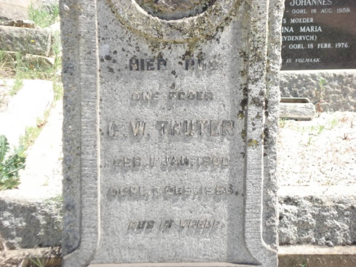TRUTER G.W. 1900-1956
