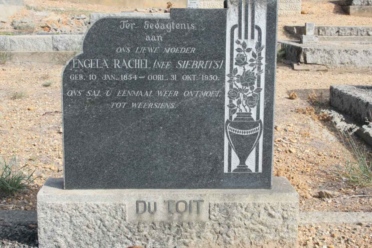 TOIT Engela Rachel, du nee SIEBRITS 1854-1950