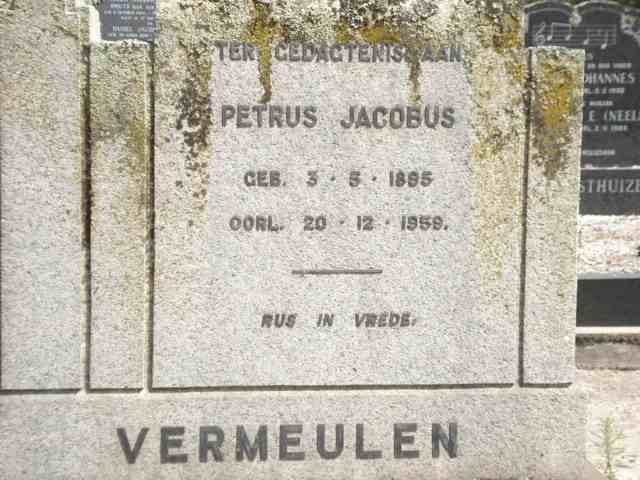 VERMEULEN Petrus Jacobus 1895-1959