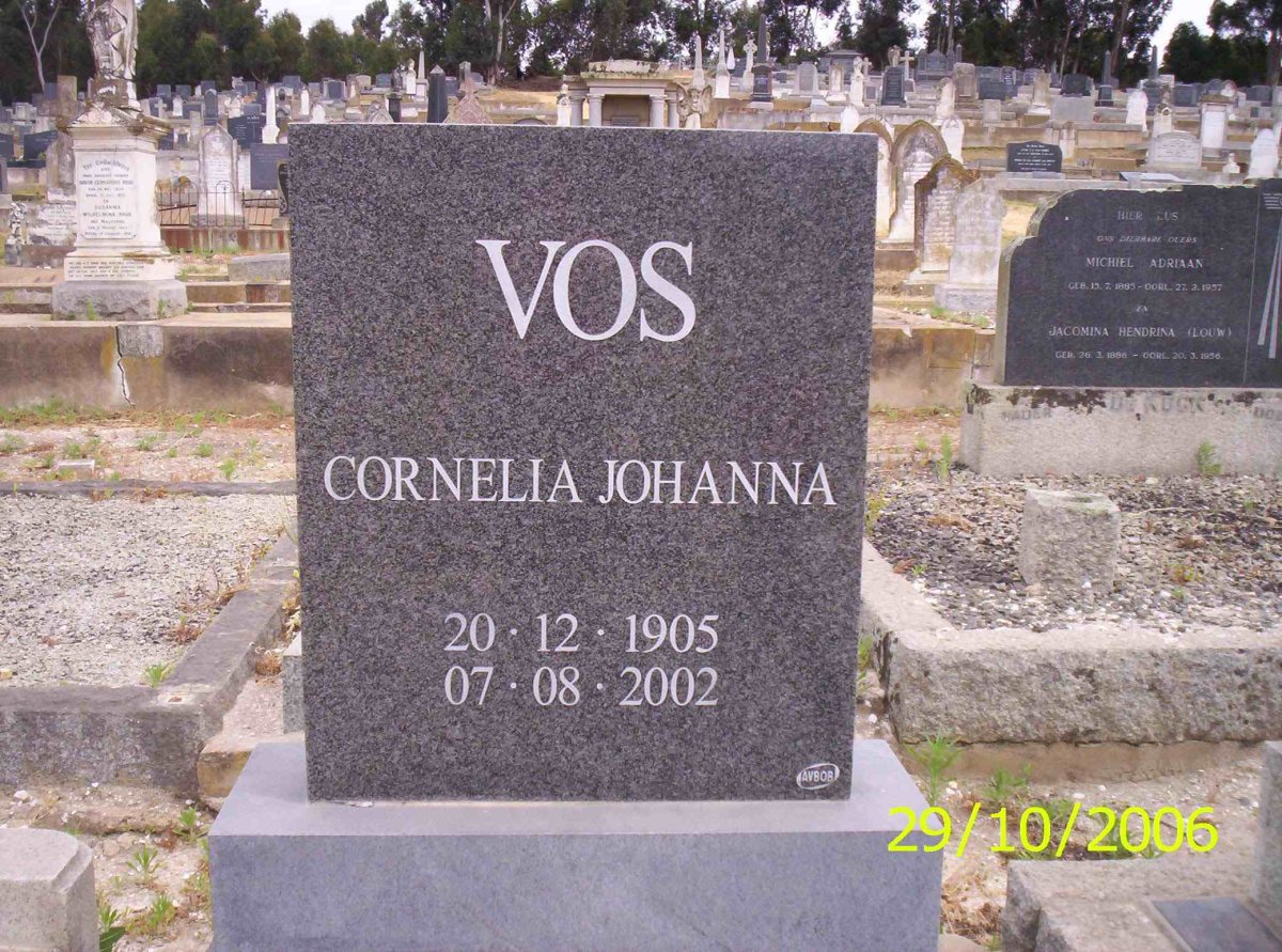VOS Cornelia Johanna 1905-2002