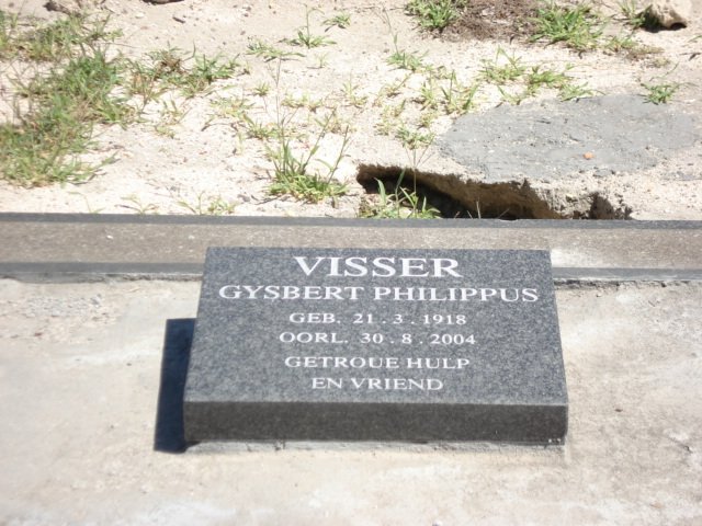 VISSER Gysbert Philippus 1918-2004