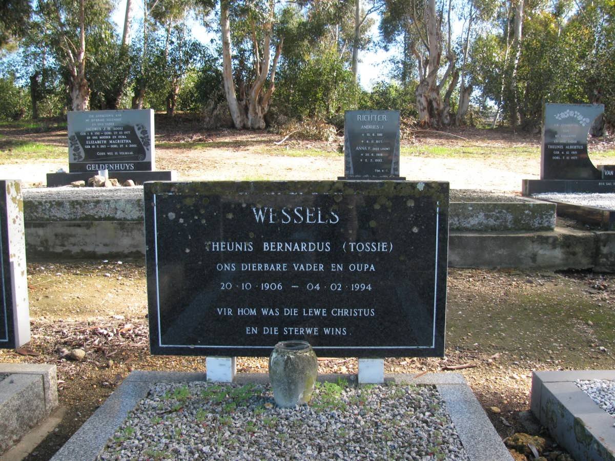 WESSELS Theunis Bernardus 1906-1994