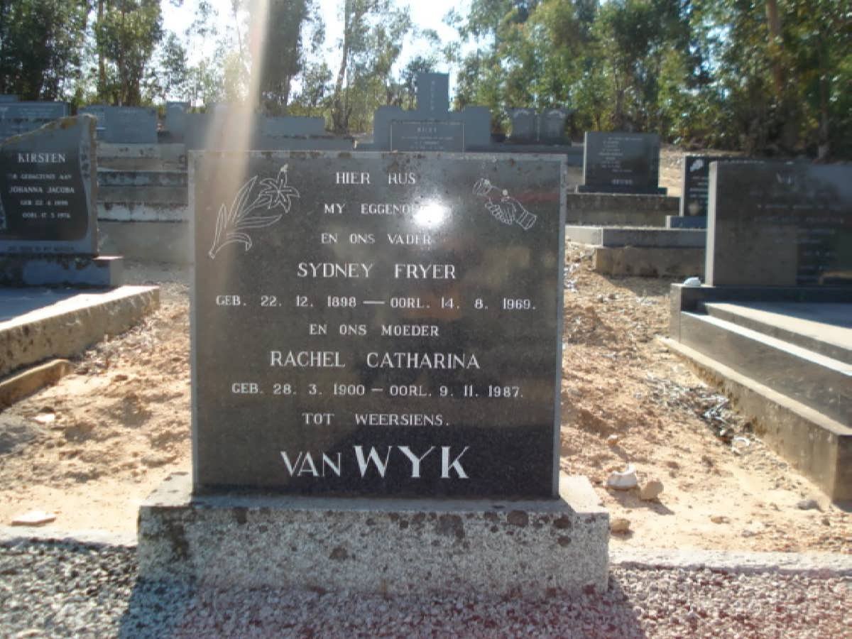 WYK Sydney Fryer, van 1913-1978 &amp; Rachel Catharina 1900-1987