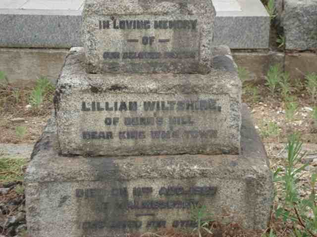 WILTSHIRE Lillian -1927