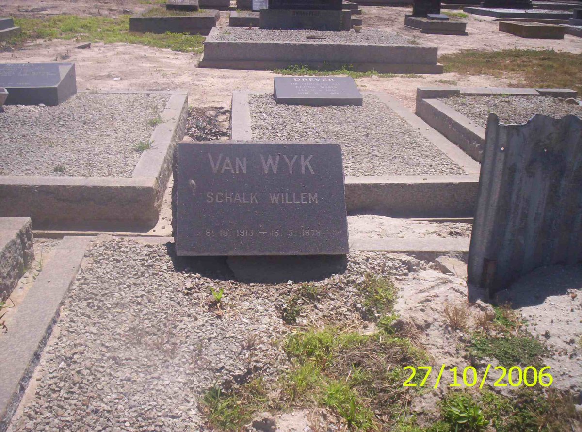 WYK Schalk Willem, van 1913-1978