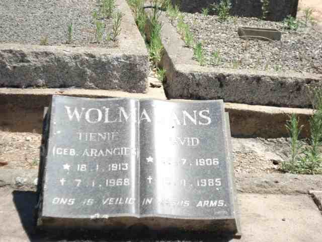 WOLMARANS David 1906-1985 &amp; Tienie ARANGIES 1913-1968